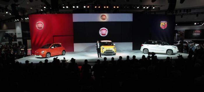 Olivier François, Fiat brand's chief, at the presentation of the 500L family