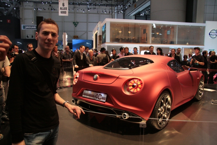 Me and Alfa Romeo 4C Concept in Geneva 2011.