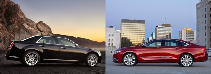 Chrysler 300 vs Chevy Impala 4