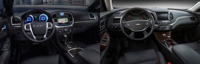 Chrysler 300 vs Chevy Impala 6