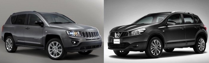 Compass vs Rogue Qashqai