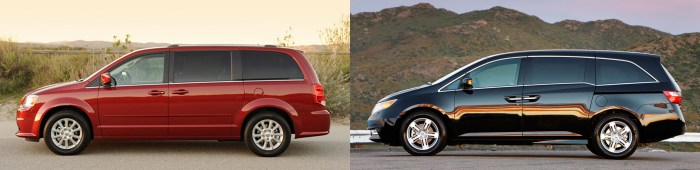Dodge Caravan vs Honda Odyssey 3