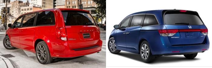 Dodge Caravan vs Honda Odyssey 4