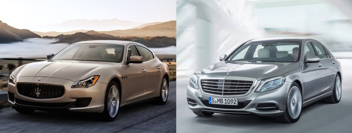 Maserati Quattroporte vs Mercedes S Class 2