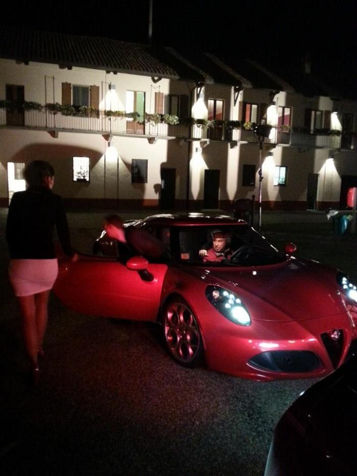 Me getting off the 4C after an amazing test-drive. 