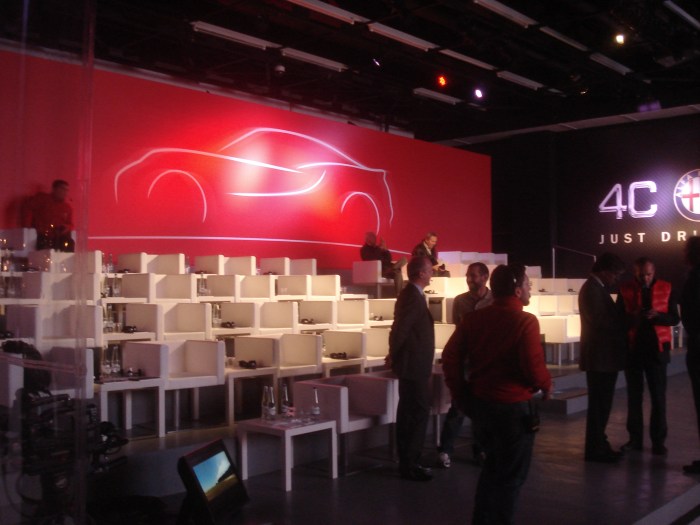 Inside the structure. A special place for a special car. 