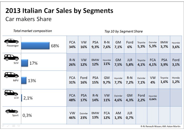 Italy all segments 2013